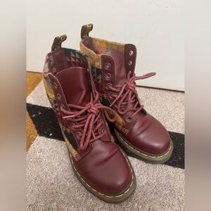 DR. MARTENS | 1460 Cherry Red Boots (Pendleton Collab)